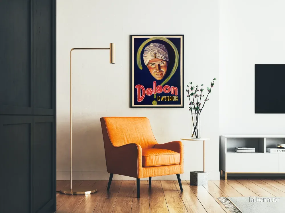 Vintageposter Delson Le Mystérieux för väggdekoration - Bild 2
