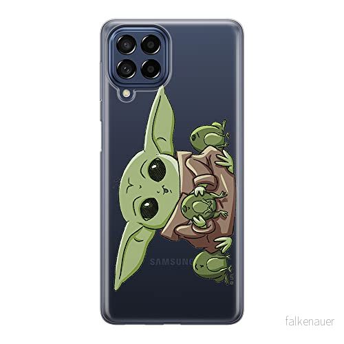 ERT GROUP mobiltelefonfodral för Samsung M33 5G originalt och officiellt licensierat Star Wars mönster Baby Yoda 014 optimalt anpassad till formen på mobiltelefonen, gedeeltelijk transparant 5905511352646