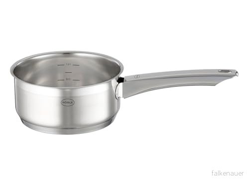 RÖSLE CHARM gryta Universal 18/10 rostfritt stål matlagningsbehållare med inre gradering Induktionskompatibel, diskmaskin säker, 16 cm 4004293919304