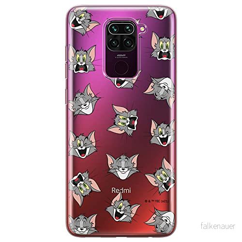 ERT GROUP mobiltelefonfodral för Xiaomi REDMI NOTE 9 originalt och officiellt licensierat Tom and Jerry mönster 007 optimalt anpassad till formen på mobiltelefonen, gedeeltelijk transparant 5904805258572