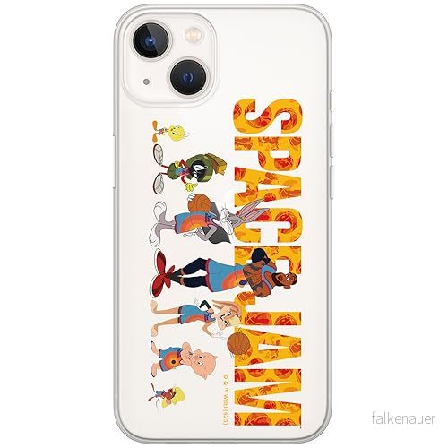 ERT GROUP mobiltelefonfodral för Iphone 13 MINI originalt och officiellt licensierat Looney Tunes mönster Space Jam 006 optimalt anpassad till formen på mobiltelefonen, gedeeltelijk transparant 5905511027605