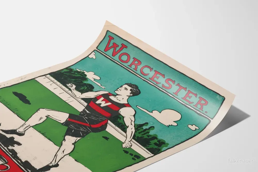 Vintage löparposter Worcester - Bild 3