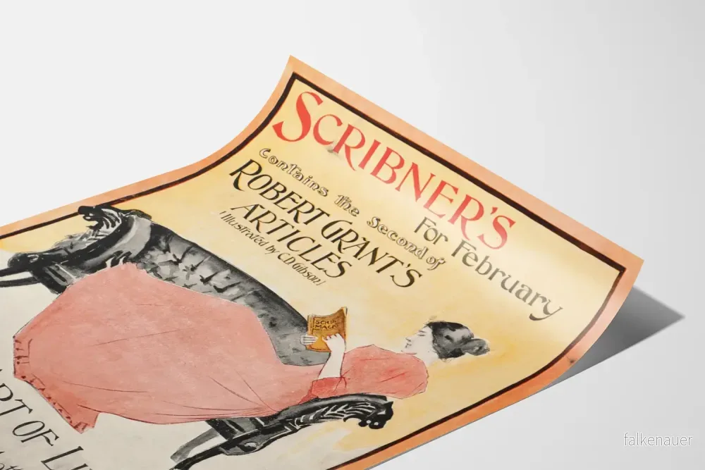 Vintageposter Scribner's - Föreläsning och Livskonst - Bild 3