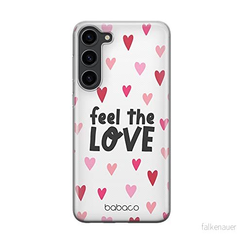 ERT GROUP mobiltelefonfodral för Samsung S23 originalt och officiellt licensierat Babaco mönster Feel the love 001 optimalt anpassad till formen på mobiltelefonen, gedeeltelijk transparant 5905511424008