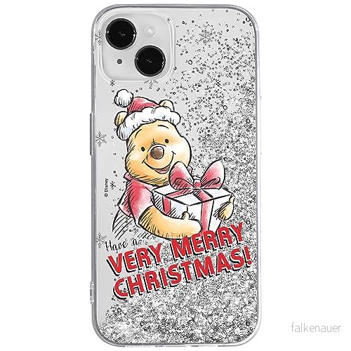 ERT GROUP mobiltelefonfodral för Apple Iphone 14 PLUS originalt och officiellt licensierat Disney mönster Winnie the Pooh & Friends 027, med glitter overflow effekt 5905511595579