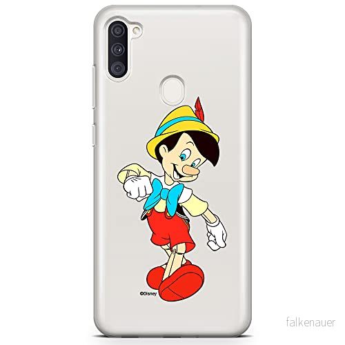 ERT GROUP mobiltelefonfodral för Samsung A11 / M11 originalt och officiellt licensierat Disney mönster Pinocchio 001 optimalt anpassad till formen på mobiltelefonen, gedeeltelijk transparant 5905131139931