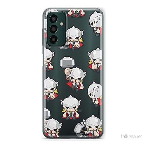 ERT GROUP mobiltelefonfodral för Samsung M13 4G originalt och officiellt licensierat Marvel mönster Thor 007 optimalt anpassad till formen på mobiltelefonen, gedeeltelijk transparant 5905511333058