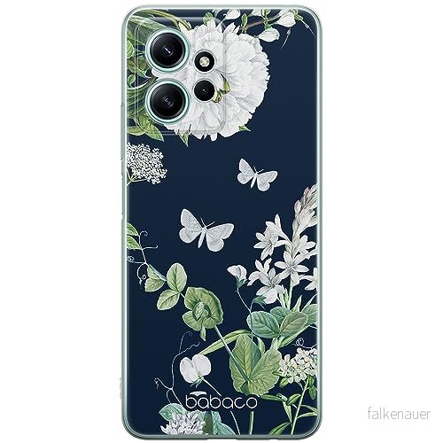 ERT GROUP mobiltelefonfodral för Xiaomi REDMI NOTE 12 4G originalt och officiellt licensierat Babaco mönster Flowers 032 optimalt anpassad till formen på mobiltelefonen, fodral tillverkad av TPU plast 5905511947057