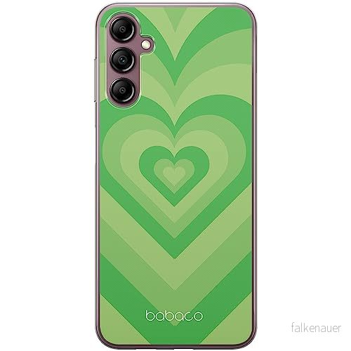 ERT GROUP mobiltelefonfodral för Samsung A14 4G/5G originalt och officiellt licensierat Babaco mönster Hearts 007 optimalt anpassad till formen på mobiltelefonen, fodral tillverkad av TPU plast 5905511827779