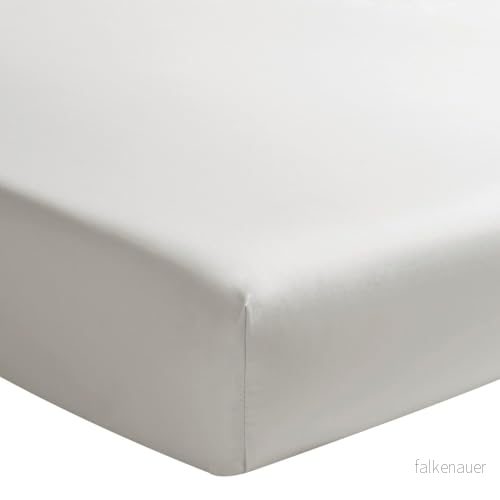 Essix Royal Line dra på lakan, perkal bomull, pärlgrå, 180 x 200 cm 3359100149315