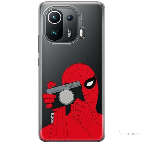 ERT GROUP mobiltelefonfodral för Xiaomi MI 11 PRO originalt och officiellt licensierat Marvel mönster Spider Man 026 optimalt anpassad till formen på mobiltelefonen, gedeeltelijk transparant 5905795002497