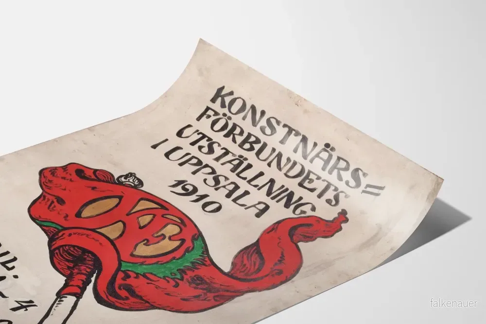 Konstutställningsposter i Uppsala 1910 - Vintage väggdekoration - Bild 3
