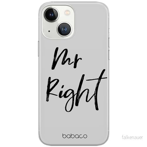 ERT GROUP mobiltelefonfodral för Apple Iphone 13 MINI originalt och officiellt licensierat Babaco mönster Mr Right 001 optimalt anpassad till formen på mobiltelefonen, fodral tillverkad av TPU plast 5904805052460