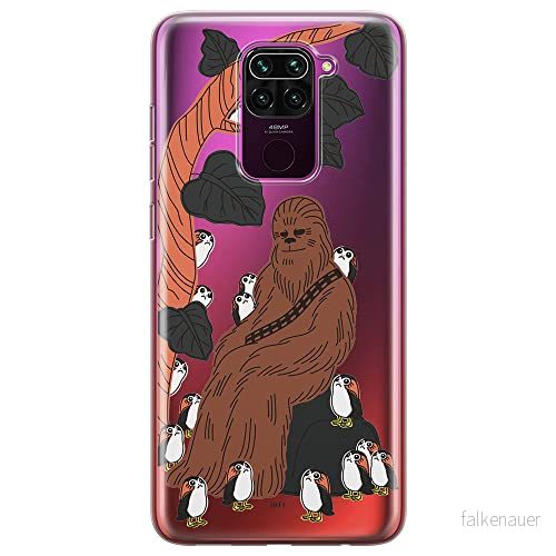 ERT GROUP mobiltelefonfodral för Xiaomi REDMI NOTE 9 originalt och officiellt licensierat Star Wars mönster Chewbacca 006 optimalt anpassad till formen på mobiltelefonen, gedeeltelijk transparant 5903040333761