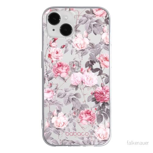 ERT GROUP mobiltelefonfodral för Apple Iphone 14 PLUS originalt och officiellt licensierat Babaco mönster Flowers 054 optimalt anpassad till formen på mobiltelefonen, gedeeltelijk transparant 5905131904416