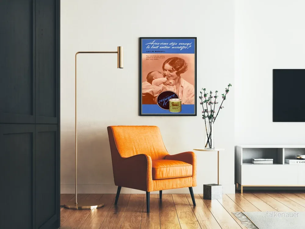 Vintageposter för Nestlé helmjölk syrlig för väggdekoration - Bild 2