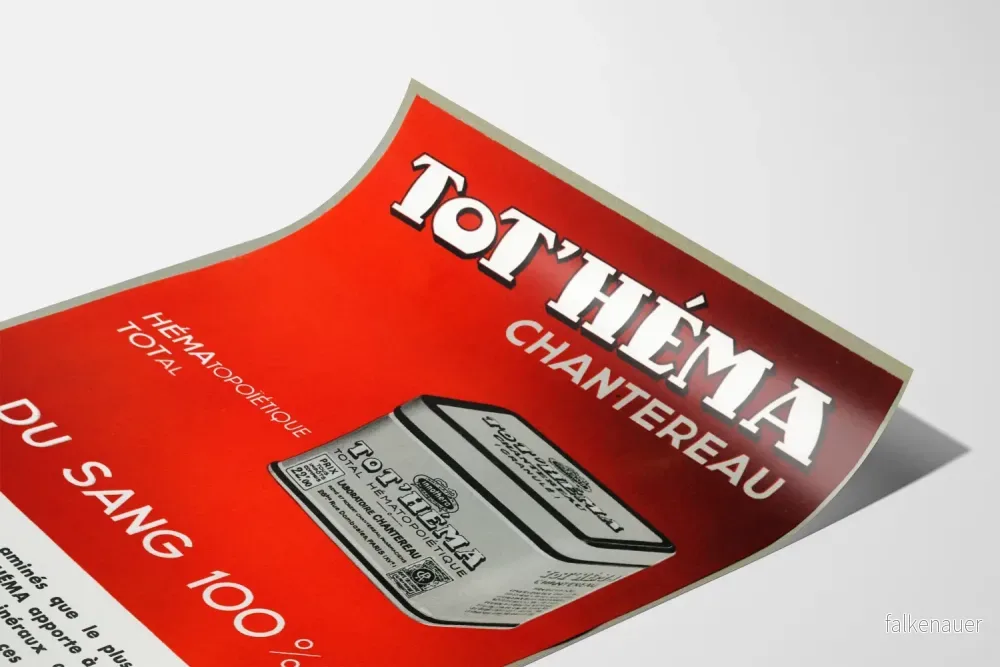 Vintage reklamposter Tot'Héma Chanterau för väggdekoration - Bild 3