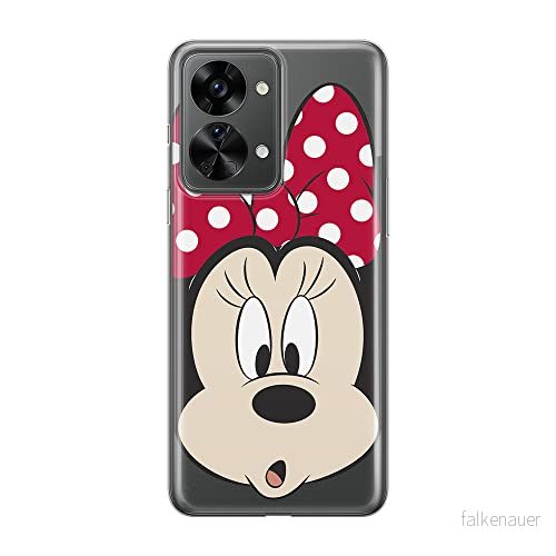 ERT GROUP mobiltelefonfodral för Oneplus NORD 2T 5G originalt och officiellt licensierat Disney mönster Minnie 054 optimalt anpassad till formen på mobiltelefonen, gedeeltelijk transparant 5905511265434