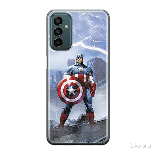 ERT GROUP mobiltelefonfodral för Samsung M13 4G/M23 5G/F23 originalt och officiellt licensierat Marvel mönster Captain America 003, fodral tillverkad av TPU plast 5905511377045