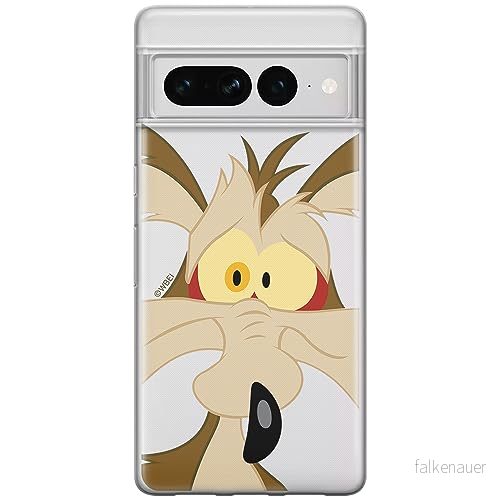 ERT GROUP mobiltelefonfodral för Google PIXEL 7 PRO originalt och officiellt licensierat Looney Tunes mönster Coyote 001 optimalt anpassad till formen på mobiltelefonen, gedeeltelijk transparant 5905795180706