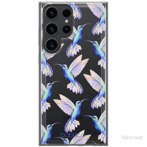 ERT GROUP mobiltelefonfodral för Samsung S23 ULTRA originalt och officiellt licensierat Babaco mönster Hummingbird 002 optimalt anpassad till formen på mobiltelefonen, gedeeltelijk transparant 5905511464035