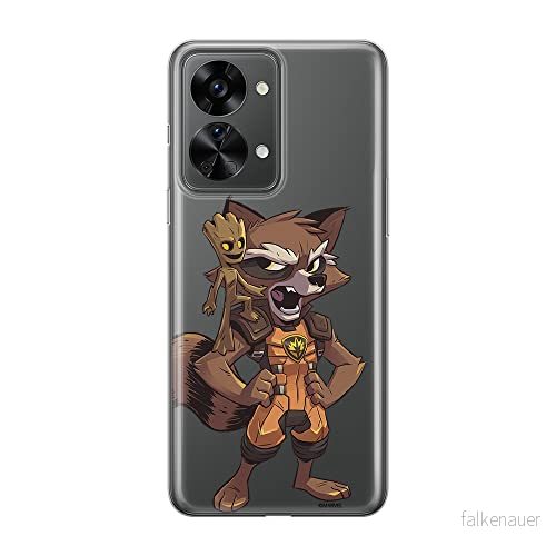 ERT GROUP mobiltelefonfodral för Oneplus NORD 2T 5G originalt och officiellt licensierat Marvel mönster Guardians of the Galaxy 018 anpassad till formen på mobiltelefonen, gedeeltelijk transparant 5905511267421