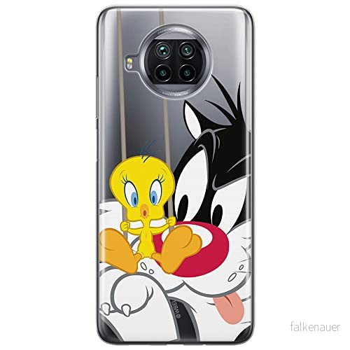 ERT GROUP mobiltelefonfodral för Xiaomi MI 10T LITE/REDMI NOTE 9 PRO 5G originalt och officiellt licensierat Looney Tunes mönster Sylvester & Tweety 002, gedeeltelijk transparant 5903537156262
