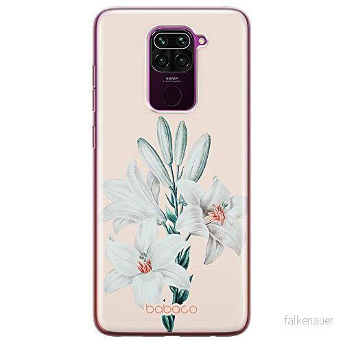 ERT GROUP mobiltelefonfodral för Xiaomi REDMI NOTE 9 originalt och officiellt licensierat Babaco mönster Flowers 039 optimalt anpassad till formen på mobiltelefonen, fodral tillverkad av TPU plast 5905131306111