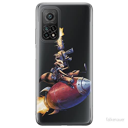 ERT GROUP mobiltelefonfodral för Xiaomi Redmi Note 11T 5G/11S 5G/POCO M4 Pro 5G originalt och officiellt licensierat Marvel mönster Rocket 007, gedeeltelijk transparant 5904805622120