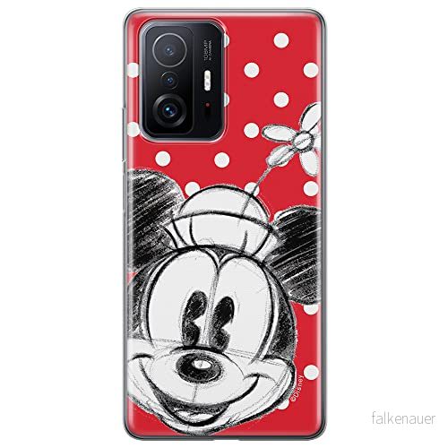 ERT GROUP mobiltelefonfodral för Xiaomi 11T 5G / PRO originalt och officiellt licensierat Disney mönster Minnie 009 anpassad till formen på mobiltelefonen, fodral tillverkad av TPU plast 5904805553363