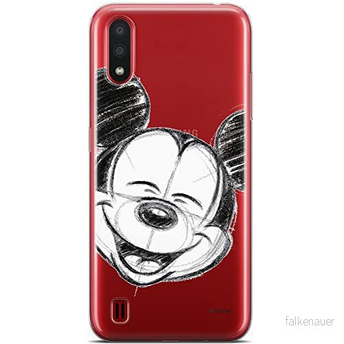 ERT GROUP mobiltelefonfodral för Samsung A01 originalt och officiellt licensierat Disney mönster Mickey 016 optimalt anpassad till formen på mobiltelefonen, gedeeltelijk transparant 5904805424649
