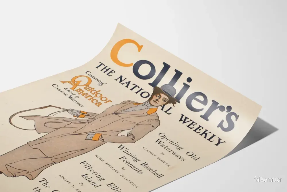 Vintageposter Collier's The National Weekly 1909 - Bild 3