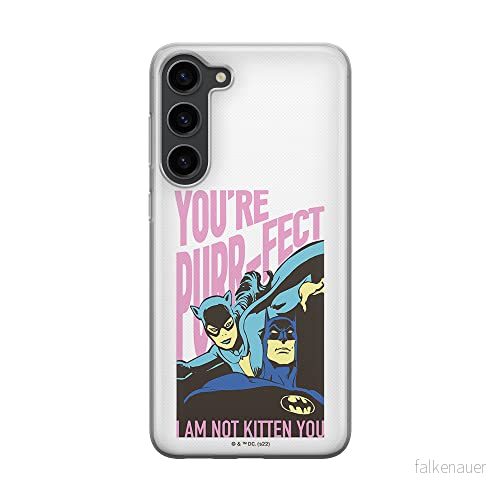 ERT GROUP mobiltelefonfodral för Samsung S23 originalt och officiellt licensierat DC mönster Batman 067 optimalt anpassad till formen på mobiltelefonen, fodral tillverkad av TPU plast 5905511431754