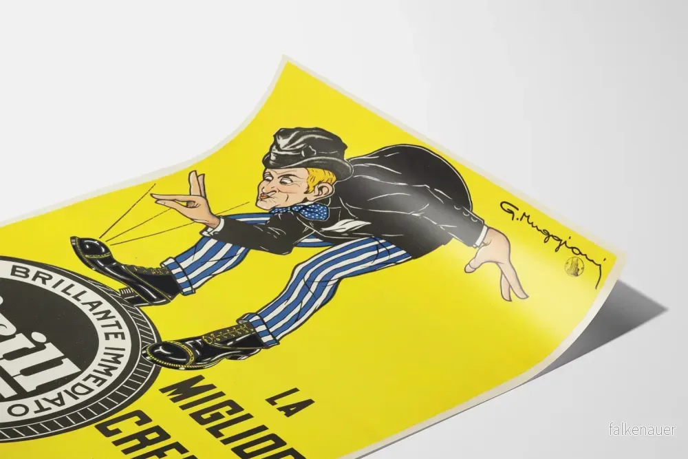 Vintageposter Brill, kräm för skorna som ger ett glänsande utseende - Bild 3