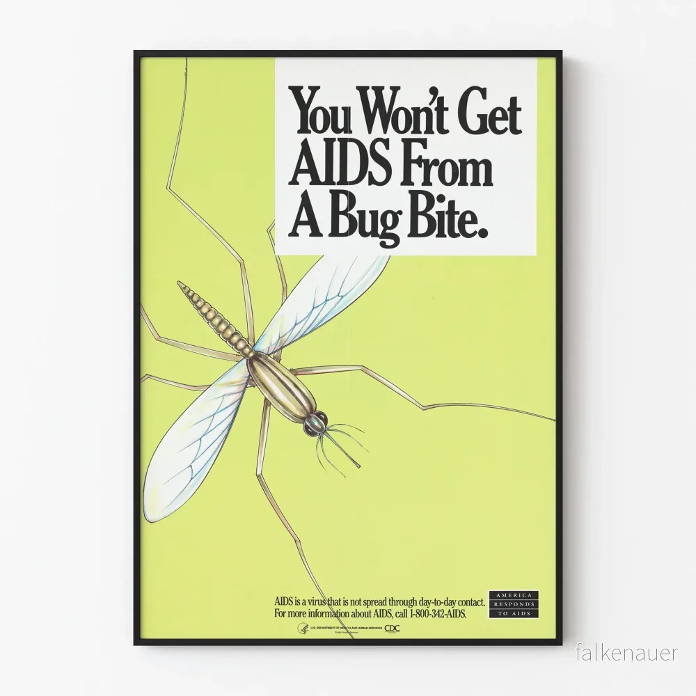 Informationsposter: Du får inte AIDS av ett insektsbett