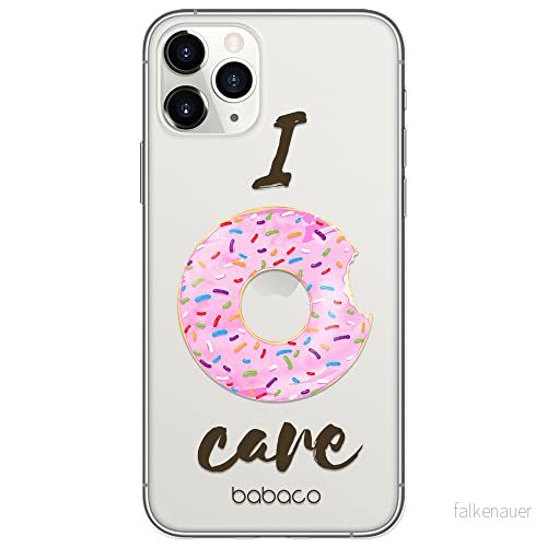 ERT GROUP mobiltelefonfodral för Apple Iphone 11 PRO MAX originalt och officiellt licensierat Babaco mönster Donut 001 Vit optimalt anpassad till formen på mobiltelefonen, gedeeltelijk transparant 5904805404177