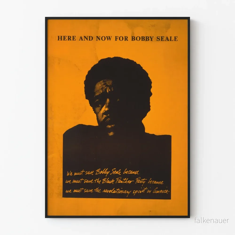 Vintageposter Here and Now för Bobby Seale