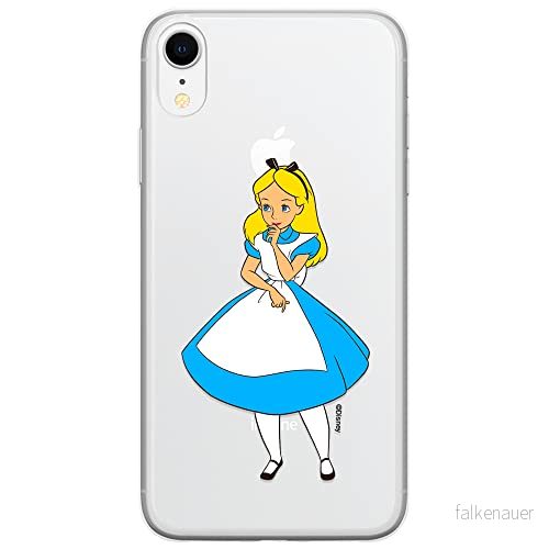 ERT GROUP mobiltelefonfodral för Iphone XR originalt och officiellt licensierat Disney mönster Alice 010 optimalt anpassad till formen på mobiltelefonen, gedeeltelijk transparant 5905131193629