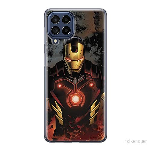 ERT GROUP mobiltelefonfodral för Samsung M53 5G originalt och officiellt licensierat Marvel mönster Iron Man 014 optimalt anpassad till formen på mobiltelefonen, fodral tillverkad av TPU plast 5905511396244