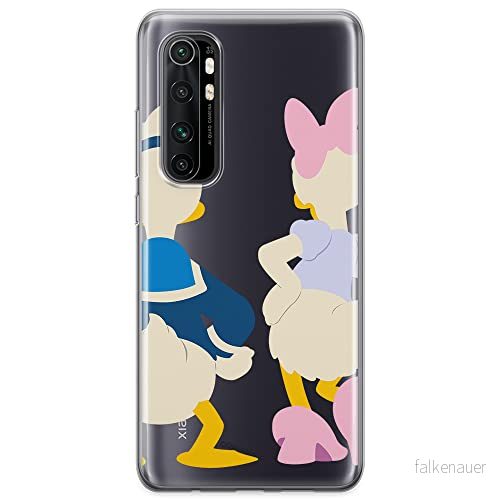 ERT GROUP mobiltelefonfodral för Xiaomi MI NOTE 10 Lite originalt och officiellt licensierat Disney mönster Donald & Daisy 001 optimalt anpassad till formen på mobiltelefonen, gedeeltelijk transparant 5904805591020
