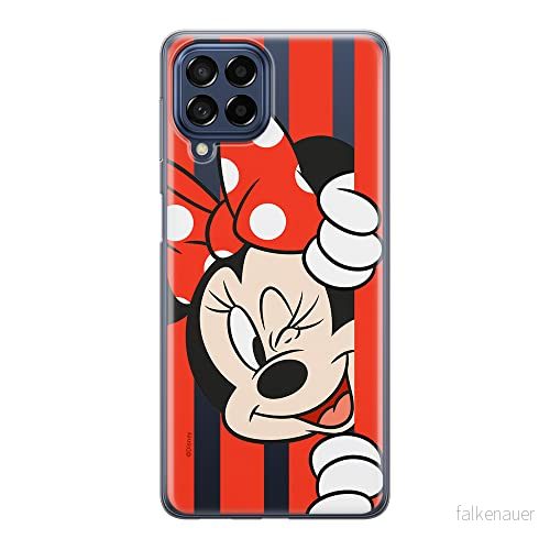 ERT GROUP mobiltelefonfodral för Samsung M53 5G originalt och officiellt licensierat Disney mönster Minnie 059 optimalt anpassad till formen på mobiltelefonen, gedeeltelijk transparant 5905511382506