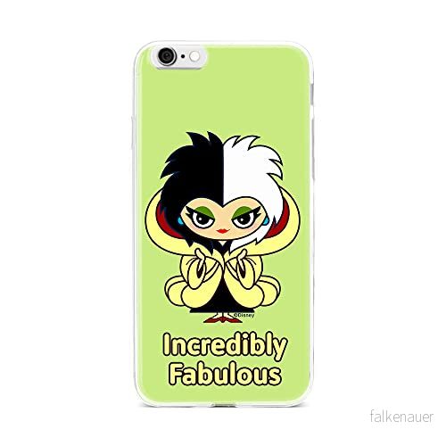 ERT GROUP mobiltelefonfodral för Iphone 6 PLUS originalt och officiellt licensierat Disney mönster Cruella 006 optimalt anpassad till formen på mobiltelefonen, fodral tillverkad av TPU plast 5905131489364