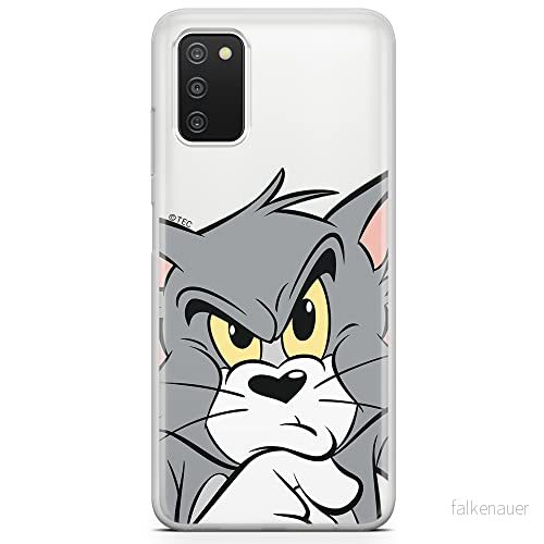 ERT GROUP mobiltelefonfodral för Samsung A03S originalt och officiellt licensierat Tom and Jerry mönster 001 optimalt anpassad till formen på mobiltelefonen, gedeeltelijk transparant 5904805001932