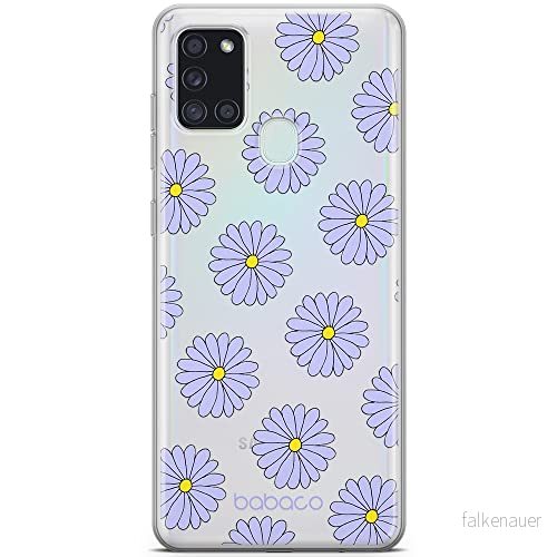 ERT GROUP mobiltelefonfodral för Samsung A21s originalt och officiellt licensierat Babaco mönster Flowers 021 optimalt anpassad till formen på mobiltelefonen, gedeeltelijk transparant 5903932647082