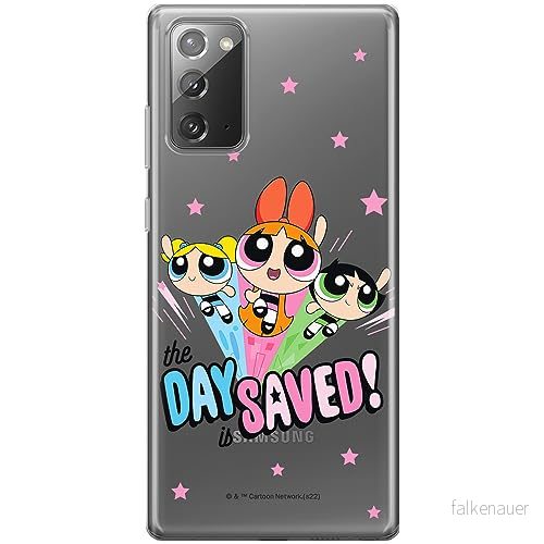 ERT GROUP mobiltelefonfodral för Samsung GALAXY NOTE 20 originalt och officiellt licensierat The Powerpuff Girls mönster 031, gedeeltelijk transparant 5905511976156
