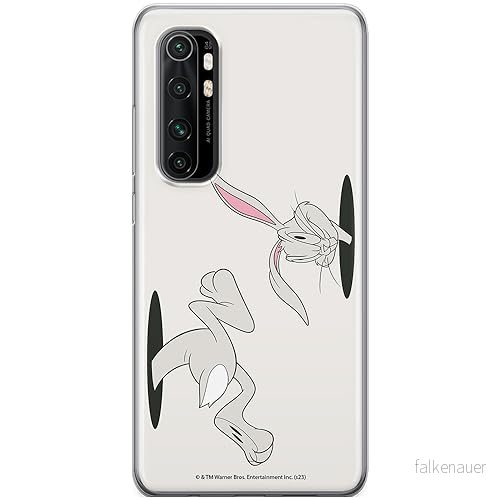ERT GROUP mobiltelefonfodral för Xiaomi MI NOTE 10 Lite originalt och officiellt licensierat Looney Tunes mönster Bugs 016 anpassad till formen på mobiltelefonen, fodral tillverkad av TPU plast 5905795079628