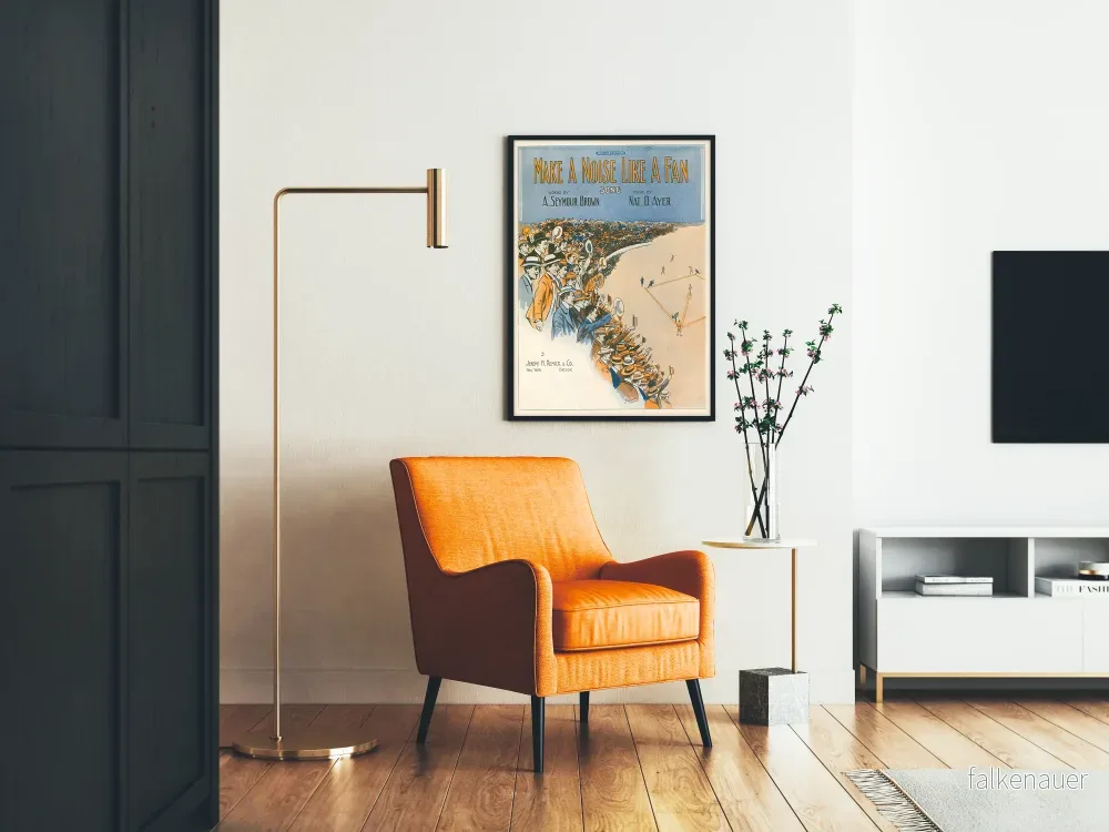 Vintageposter 'Make a Noise Like a Fan' - Sportväggdekoration - Bild 2