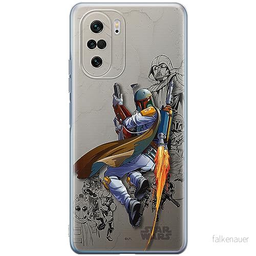ERT GROUP mobiltelefonfodral för Xiaomi MI 11i/ REDMI K40/K40 PRO/POCO F3/ F3 PRO originalt och officiellt licensierat Star Wars mönster Boba Fett 003, fodral tillverkad av TPU plast 5905511893255