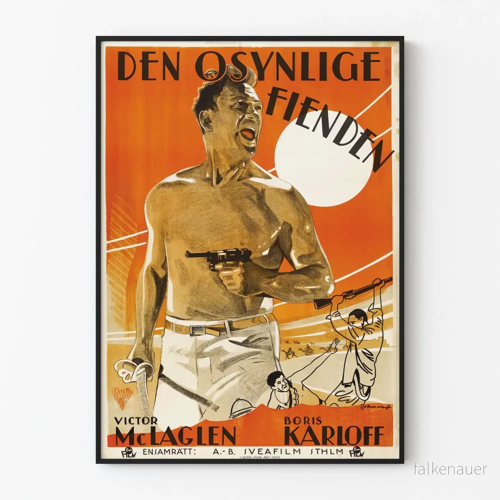 Vintageposter The Lost Patrol - retrostil och konstnärlig väggdekoration