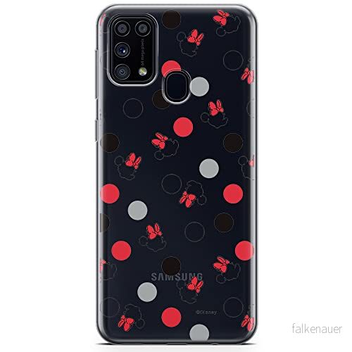 ERT GROUP mobiltelefonfodral för Samsung M31 originalt och officiellt licensierat Disney mönster Minnie 004 optimalt anpassad till formen på mobiltelefonen, gedeeltelijk transparant 5904805476358
